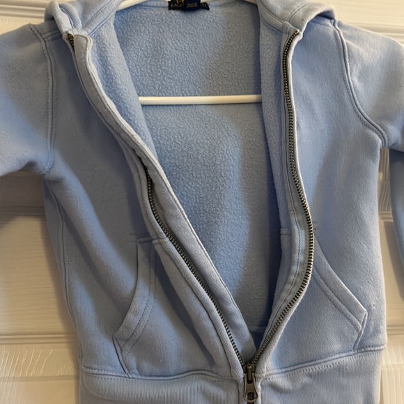 Polo Ralph Lauren Baby blue Hoodie LIGHT USED - Picture 6 of 11